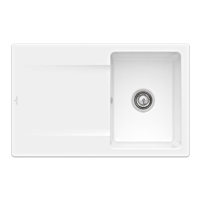 Siluet 45 V&B TitanCeram zlewozmywak ceramiczny KM stone white (mat) 333401RW