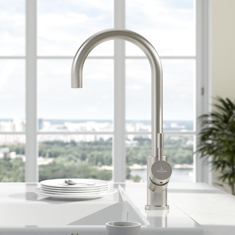 umbrella-villeroy&boch-bateria-zlewozmywakowa-stal -nierdzewna-szczotkowana-925300lc