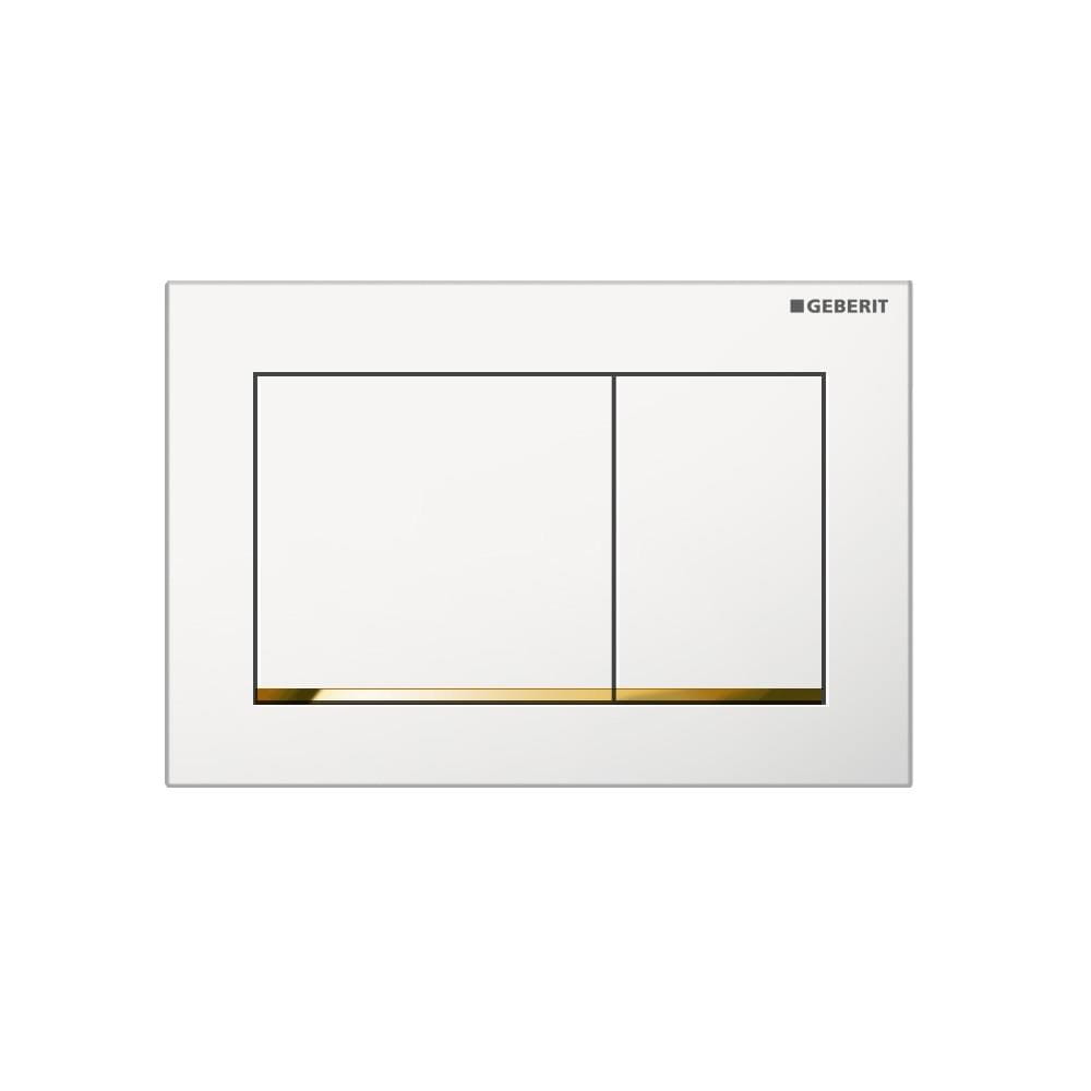 Omega30 Geberit przycisk uruchamiający biały/złocony - 115.080.KK.1-136838