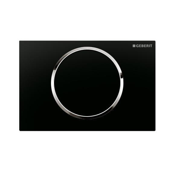 Sigma10 Geberit przycisk uruchamiający przedni do spłuczek podtynkowych UP320 - czarny/chrom błyszczący/czarny - 115.758.KM.5-119099
