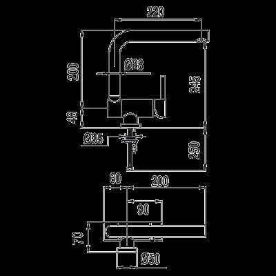 Tres bateria zlewozmywakowa Abatible chrom – 1.30.335-112258