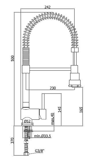 Stick Paffoni bateria zlewozmywakowa chrom - SK176CR