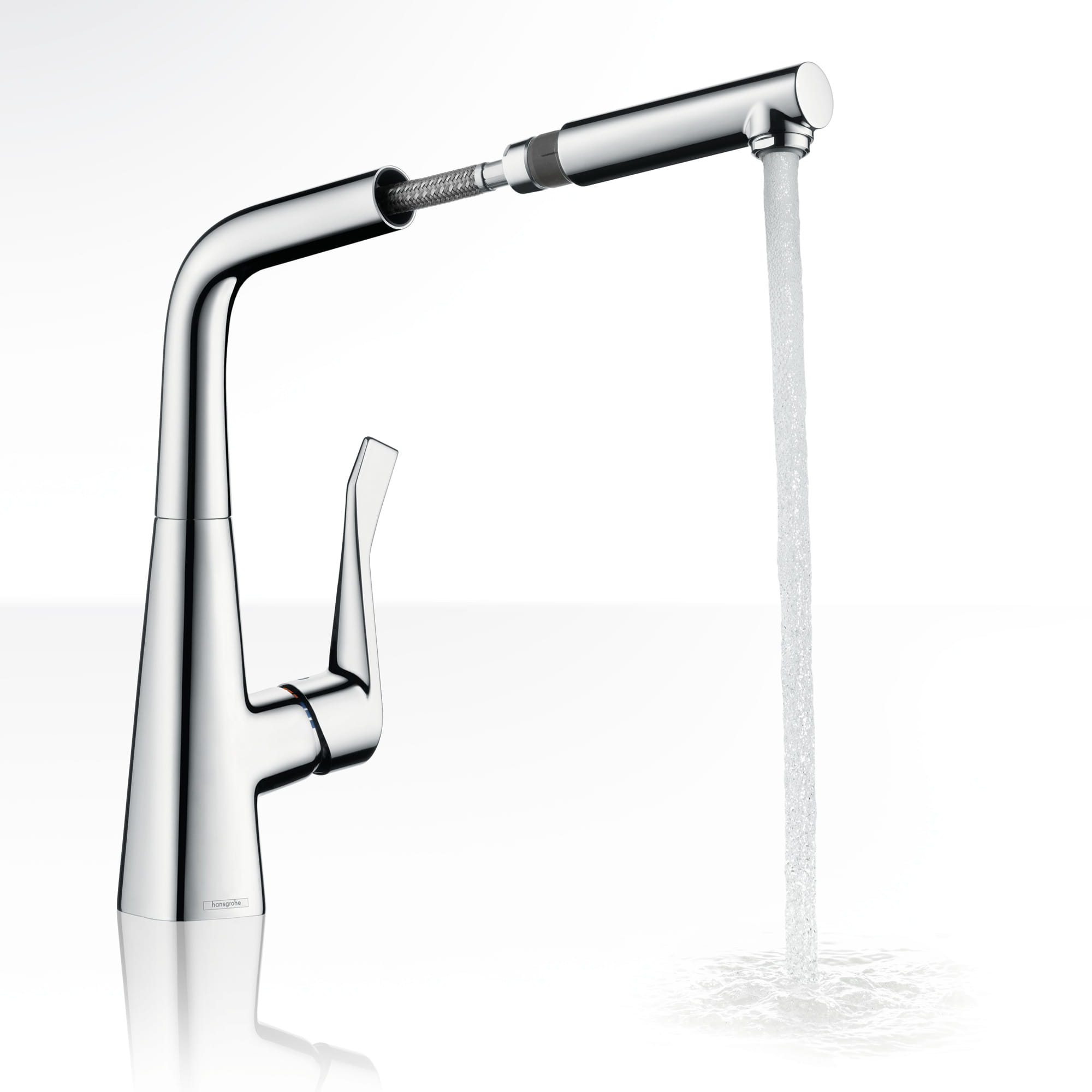 Metris Hansgrohe jednouchwytowa bateria kuchenna z wyciąganą wylewką DN15 chrom - 14821000