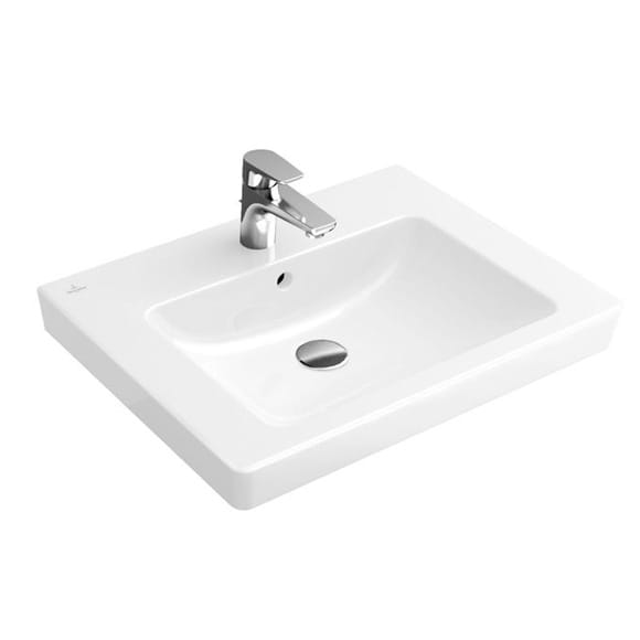 Subway 2.0 V&B umywalka 650x470mm z przelewem white alpin ceramicplus - 7113 65 R1