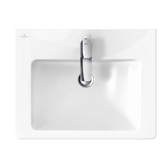 Subway 2.0 V&B umywalka 650x470mm z przelewem white alpin ceramicplus - 7113 65 R1