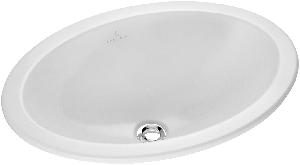 Loop&Friends V&B Umywalka nablatowa z przelewem 660 x 470 mm white alpin Ceramicplus – 6155 30 R1