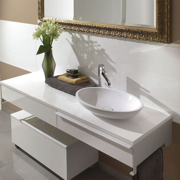 Loop&Friends V&B umywalka ceramiczna z przelewem 630x430 white alpin ceramicplus - 5151 10 R1