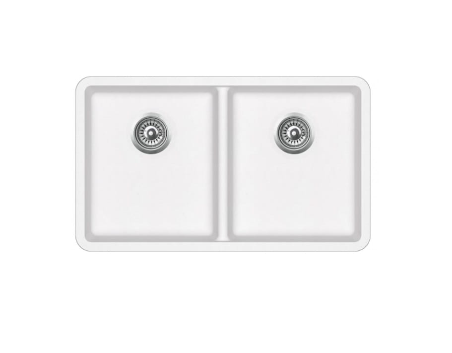 Bianco Hansloren zlewozmywak konglomeratowy podwieszany 810x480 biały - B8BO-3PMB