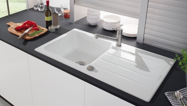 Architectura 60 Premiumline V&B  zlewozmywak ceramiczny 510x1000 korek manualny chromit (połysk) – 336001J0