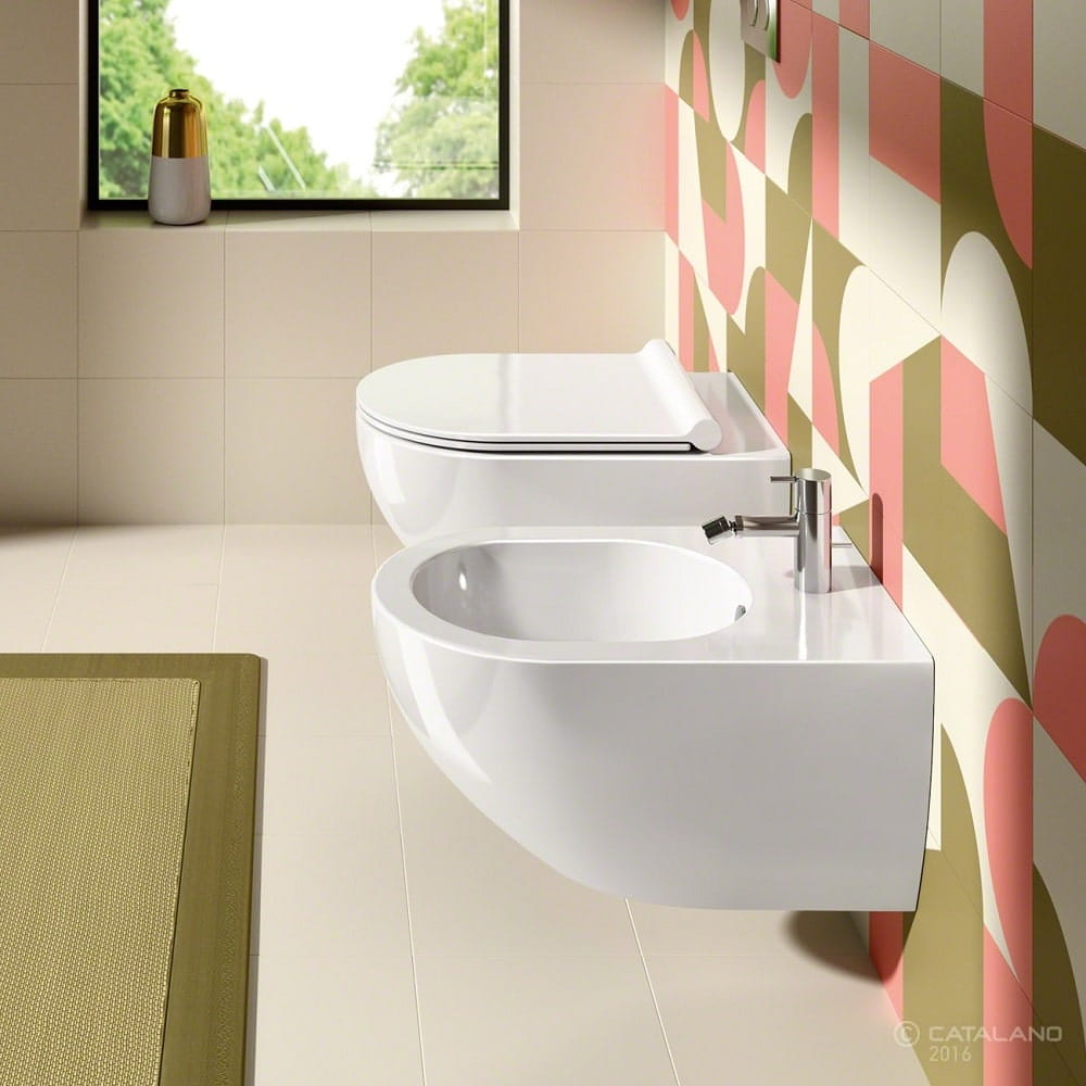 Sfera Catalano Newflush miska WC wisząca 50x35 cm biała - 1VSS50R00