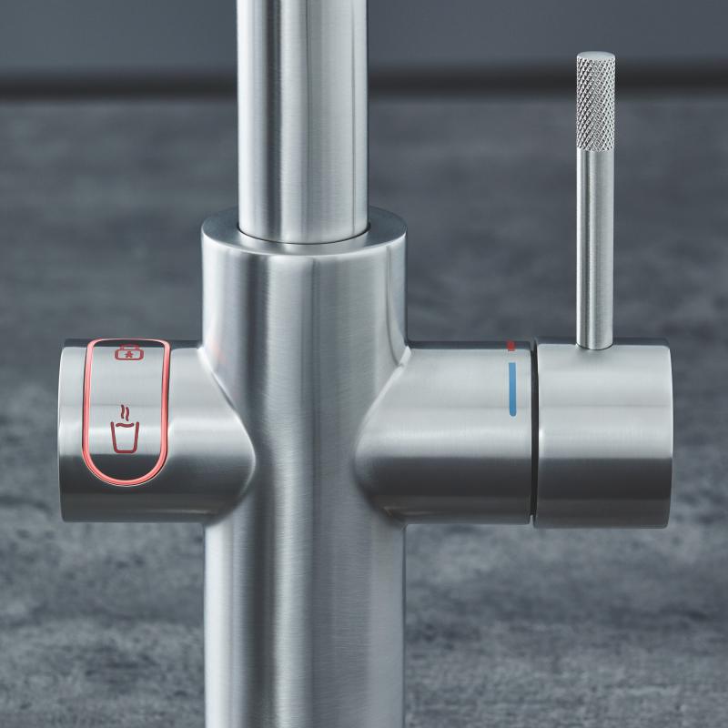 Red New Duo Grohe bateria kuchenna z boilerem - 30327 DC1