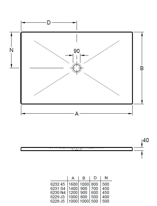 Subway Infinity V&B brodzik ceramiczny kwadratowy 100x100 - 6228J501