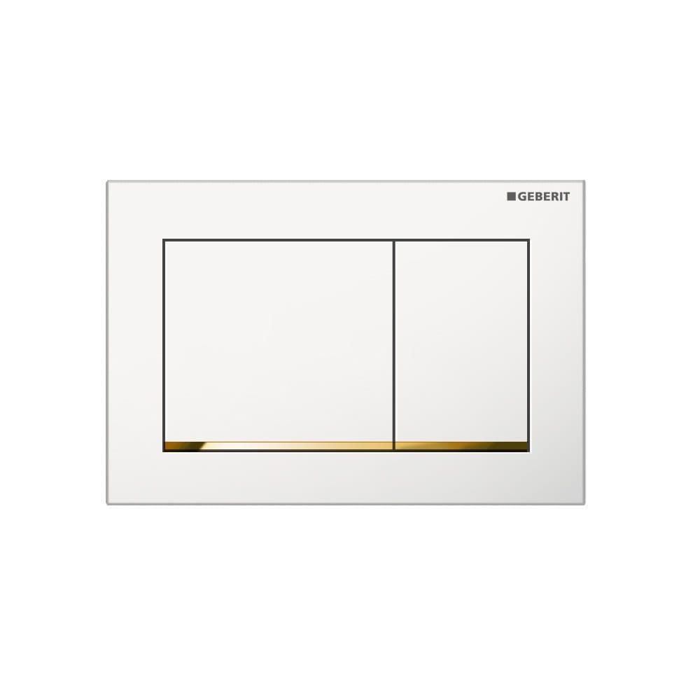 Omega30 Geberit przycisk uruchamiający biały/złocony - 115.080.KK.1