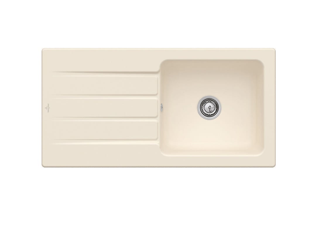 Architectura 60 Classicline V&B zlewozmywak ceramiczny 510x1000 korek manualny ivory (mat) - 336001FU