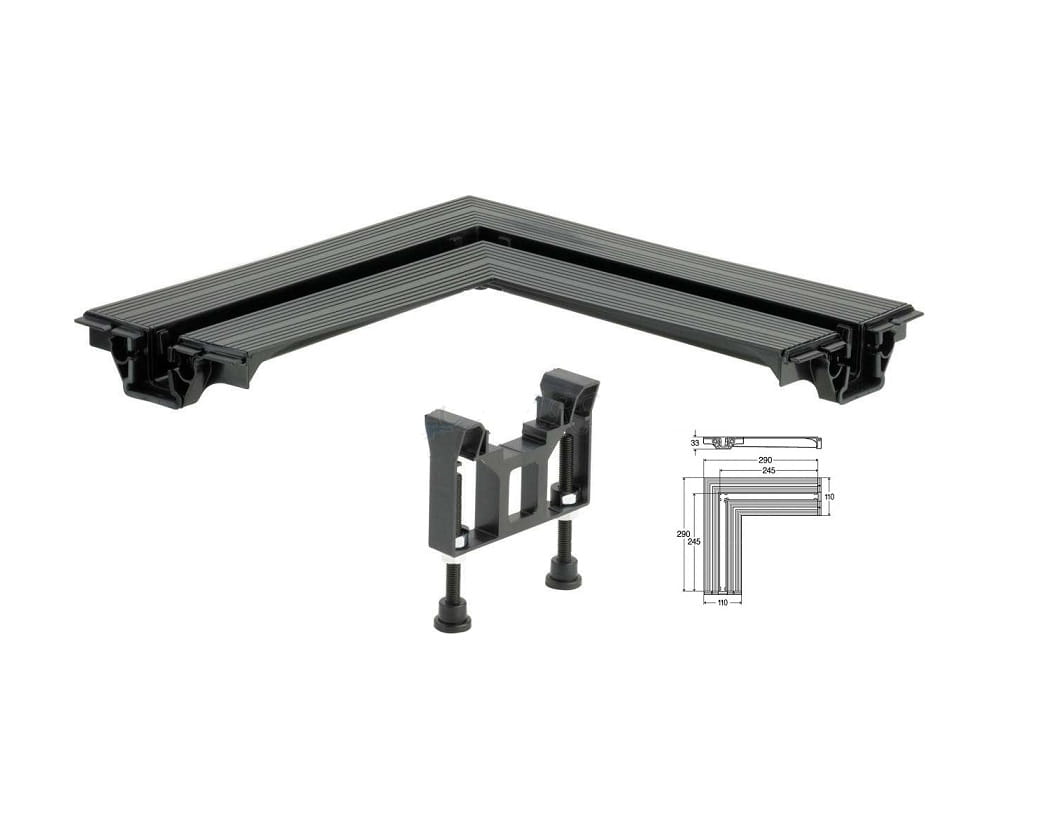 Viega Advantix Vario łącznik 90° odpływów liniowych - 708924