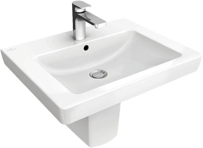 Subway 2.0 V&B umywalka 650x470mm z przelewem white alpin ceramicplus - 7113 65 R1